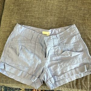 Old navy light blue linen shorts in size 6